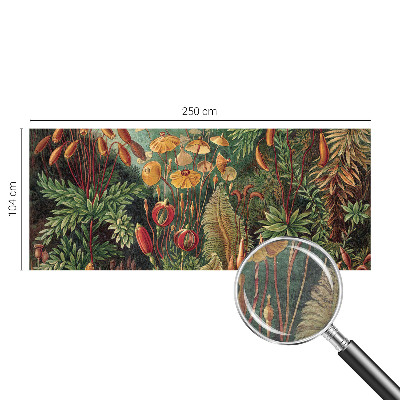 Modern wall mural for bedroom with an exotic garden motif