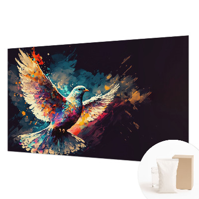 Modern wall mural for living room Colorful bird