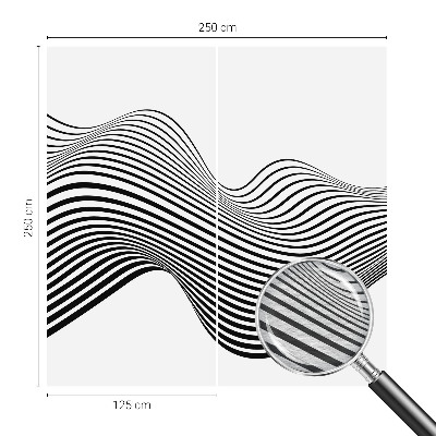 Photo wall mural with a dynamic abstract design