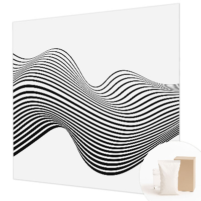 Photo wall mural with a dynamic abstract design