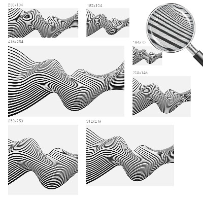 Photo wall mural with a dynamic abstract design