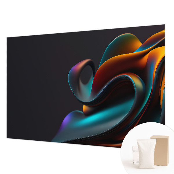Premium photo wallpaper with a colorful swirl design