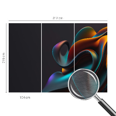 Premium photo wallpaper with a colorful swirl design