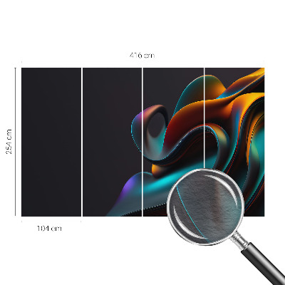 Premium photo wallpaper with a colorful swirl design