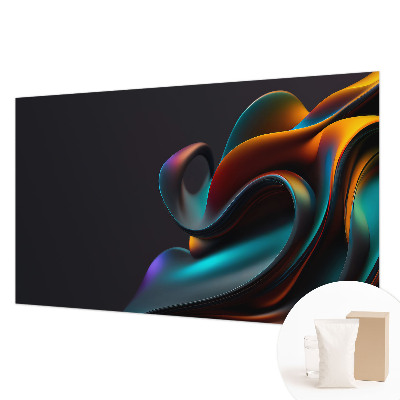Premium photo wallpaper with a colorful swirl design