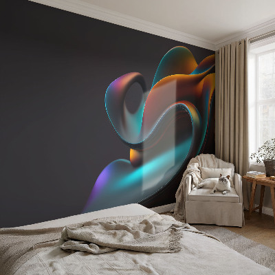 Premium photo wallpaper Colorful swirl