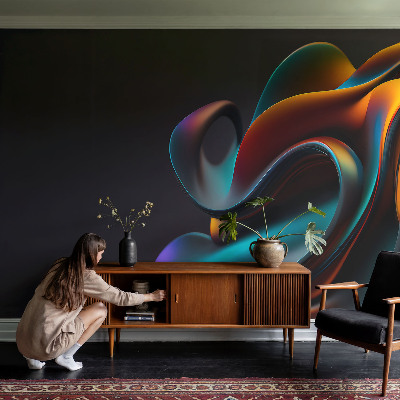 Premium photo wallpaper Colorful swirl