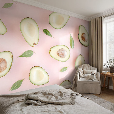 Decorative wall mural for living room Avocado composition
