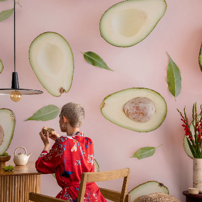 Decorative wall mural for living room Avocado composition