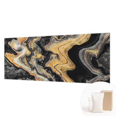 Non-woven wall mural with a kaleidoscope of lines design