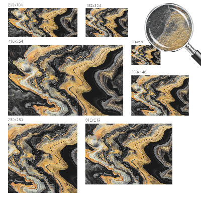 Non-woven wall mural with a kaleidoscope of lines design