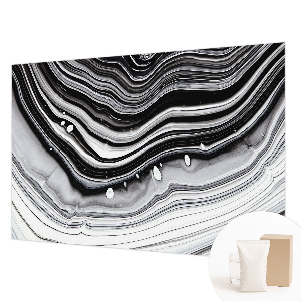 Non-woven photo wallpaper with an optical waves design