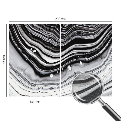 Non-woven photo wallpaper with an optical waves design