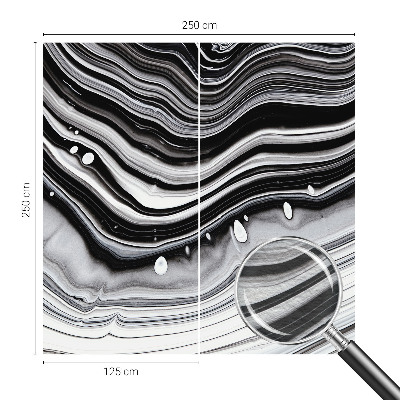 Non-woven photo wallpaper with an optical waves design