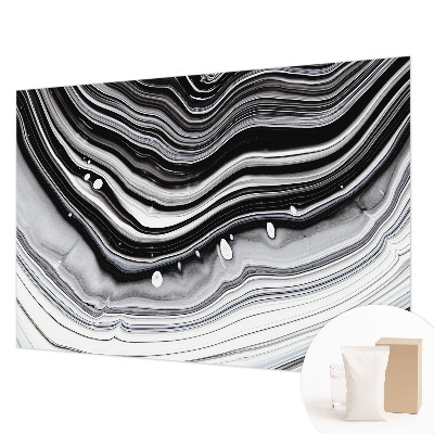 Non-woven photo wallpaper with an optical waves design