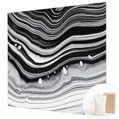 Non-woven photo wallpaper with an optical waves design