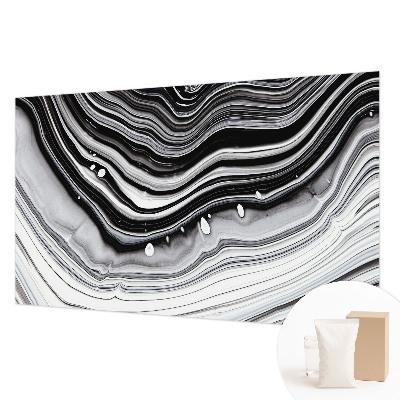 Non-woven photo wallpaper with an optical waves design