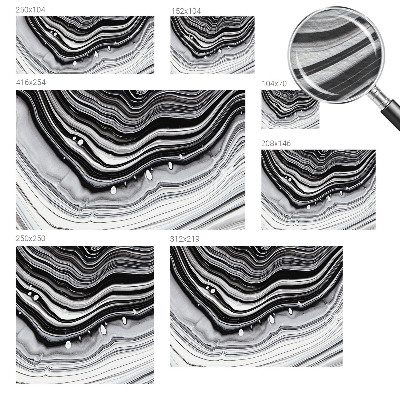 Non-woven photo wallpaper with an optical waves design