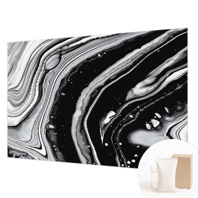 Wallpaper mural Monochromatic waves