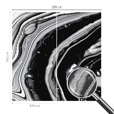 Wallpaper mural Monochromatic waves