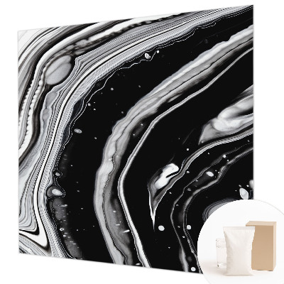 Wallpaper mural Monochromatic waves