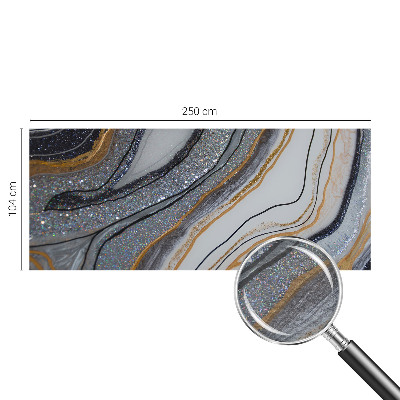 Wall mural with a stone waves pattern