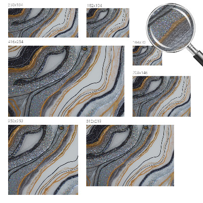 Wall mural with a stone waves pattern