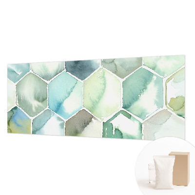 Photo wallpaper Pastel hexagons