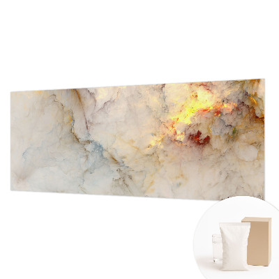 Wall mural for living room with a colorful landscape design