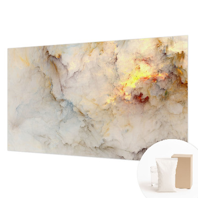 Wall mural for living room with a colorful landscape design