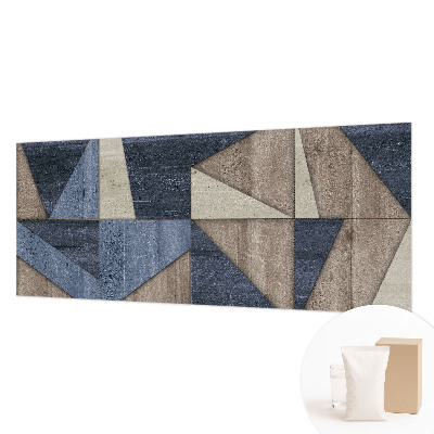 Large wallpaper mural with geometric pattern