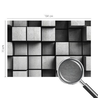 Bedroom wall mural wallpaper Geometric cubes