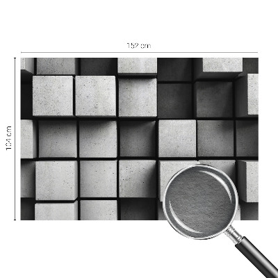 Bedroom wall mural wallpaper Geometric cubes