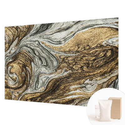 Custom size wall mural with an abstract swirls design