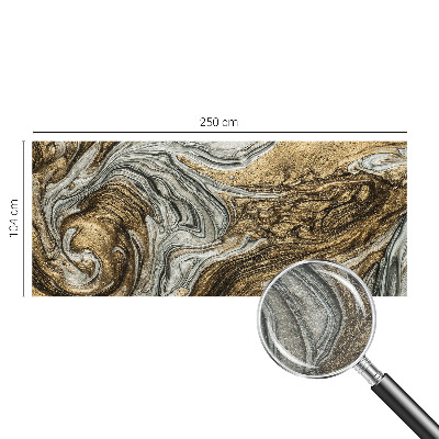 Custom size wall mural with an abstract swirls design