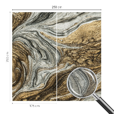 Custom size wall mural with an abstract swirls design