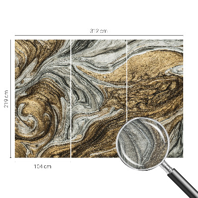 Custom size wall mural with an abstract swirls design