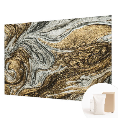 Custom size wall mural with an abstract swirls design