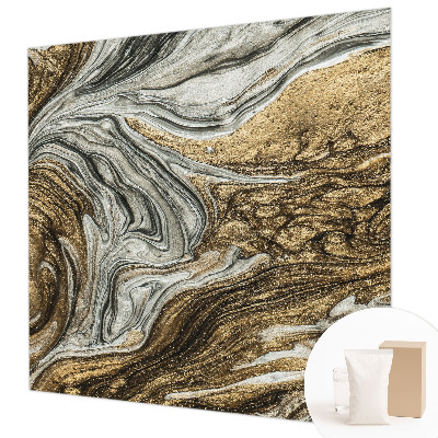 Custom size wall mural with an abstract swirls design