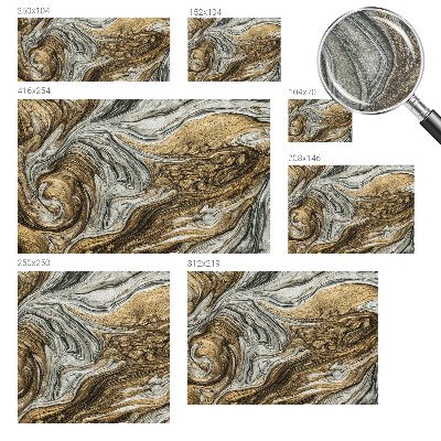 Custom size wall mural with an abstract swirls design