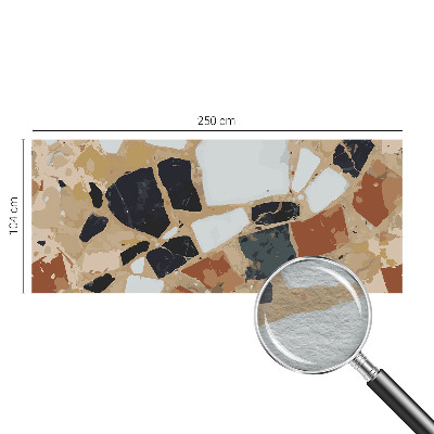 Large wall mural wallpaper with a rustic stone pattern