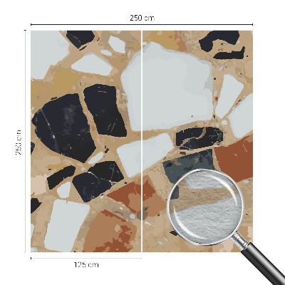 Large wall mural wallpaper with a rustic stone pattern