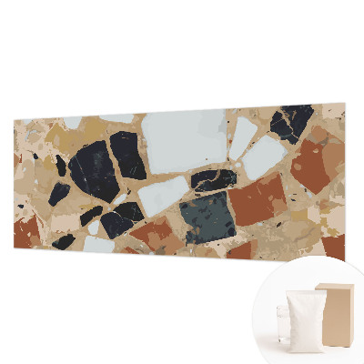 Large wall mural wallpaper with a rustic stone pattern