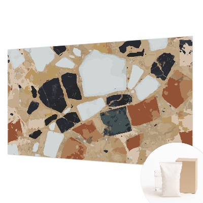 Large wall mural wallpaper with a rustic stone pattern