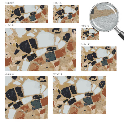 Large wall mural wallpaper with a rustic stone pattern