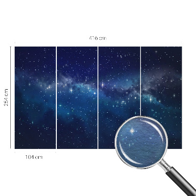 Modern wall mural featuring a Starry Night design