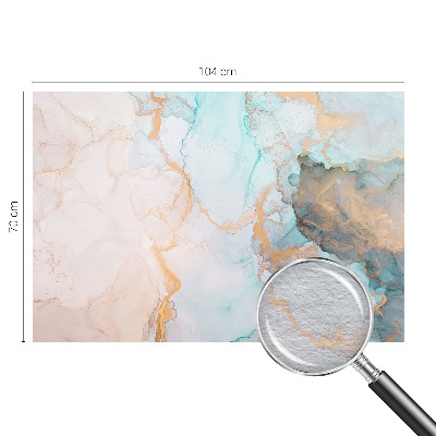 High quality wall mural wallpaper with a watercolor waves design