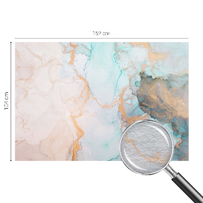High quality wall mural wallpaper with a watercolor waves design