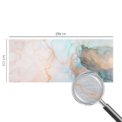 High quality wall mural wallpaper with a watercolor waves design