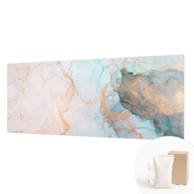 High quality wall mural wallpaper with a watercolor waves design